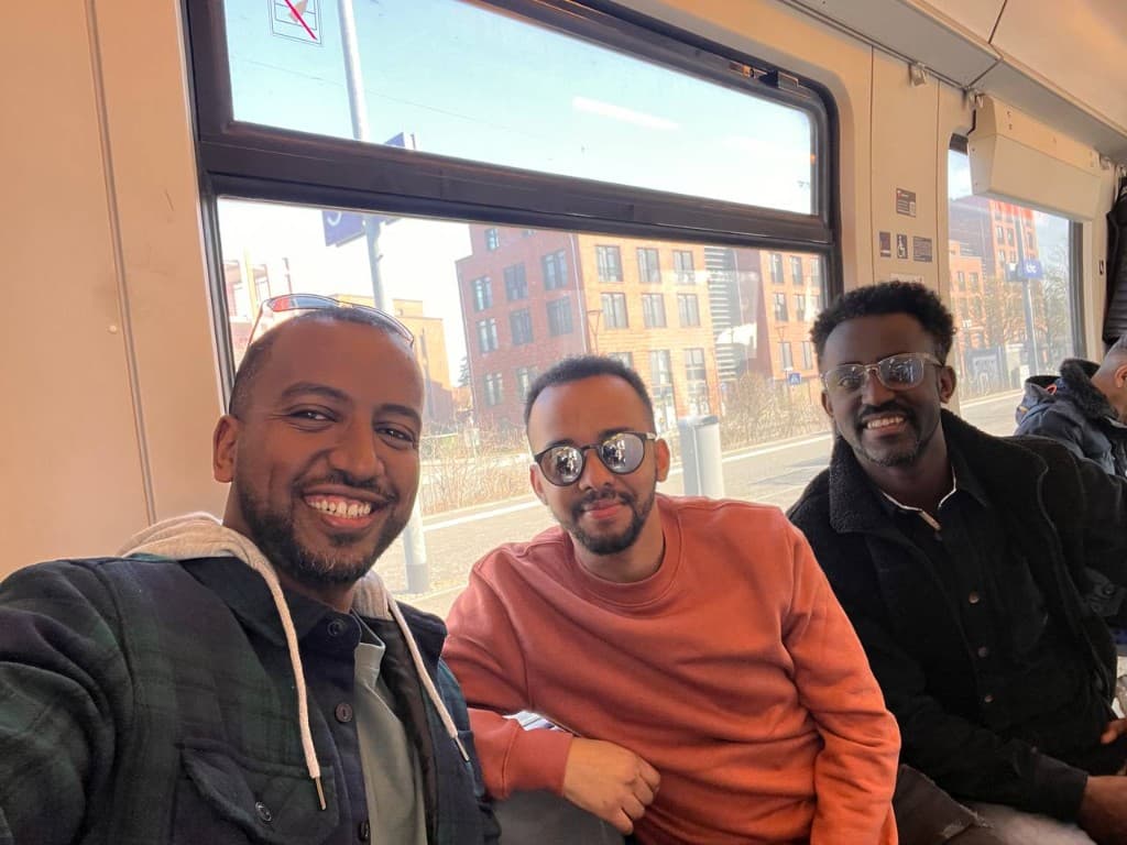 Youth Unashamed team members together while traveling